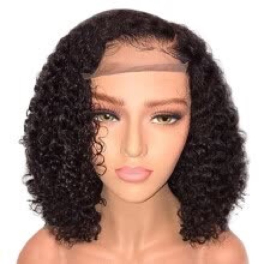 12 inch wet and wavy human hair lace wig
